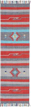 Nourison Baja Grey Runner 6 to 9 ft Polyester Carpet 140843