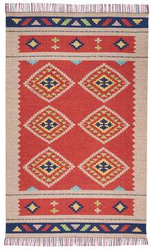 Nourison Baja Red Rectangle 4x6 ft Polyester Carpet 140869