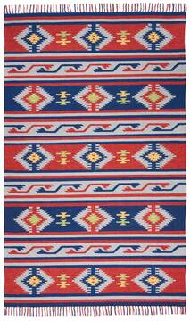 Nourison Baja Blue Rectangle 4x6 ft Polyester Carpet 140878