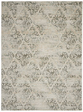 Nourison Euphoria White Rectangle 9x12 ft Polypropylene Carpet 141177