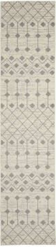 Nourison Grafix Beige Runner 10 to 12 ft Polypropylene Carpet 141285
