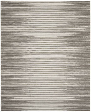 Nourison Key Largo Grey Rectangle 8x10 ft Polypropylene Carpet 141484