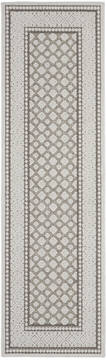 Nourison Key Largo Grey Runner 10 to 12 ft Polypropylene Carpet 141496