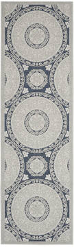 Nourison Key Largo Blue Runner 10 to 12 ft Polypropylene Carpet 141501