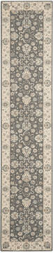 Nourison Living Treasures Grey Runner 10 to 12 ft Wool Carpet 141577