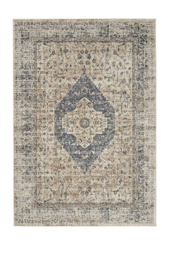 Nourison Malta Beige Rectangle 4x6 ft Polypropylene Carpet 141679