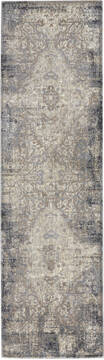 Nourison Moroccan Celebration Grey Runner 6 to 9 ft Polyester Carpet 141778