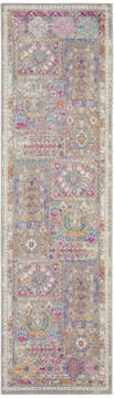 Nourison Passion Grey Runner 6 ft and Smaller Polypropylene Carpet 142218