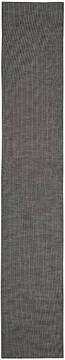 Nourison Positano Grey Runner 10 to 12 ft Polypropylene Carpet 142357