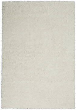 Nourison Shangri-La White Rectangle 5x7 ft Polypropylene Carpet 142562