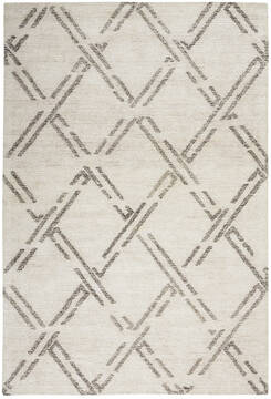 Nourison Venosa White Rectangle 4x6 ft Rayon Carpet 142959