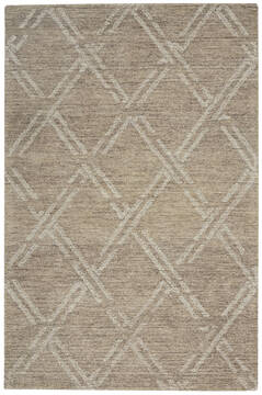 Nourison Venosa Beige Rectangle 4x6 ft Rayon Carpet 142961