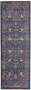 Nourison Cambria Blue Runner 6 ft and Smaller Polyester Carpet 143036