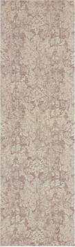 Nourison Vintage Lux Grey Runner 6 to 9 ft Polyester Carpet 143366