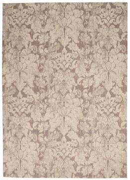 Nourison Vintage Lux Grey Rectangle 4x6 ft Polyester Carpet 143367