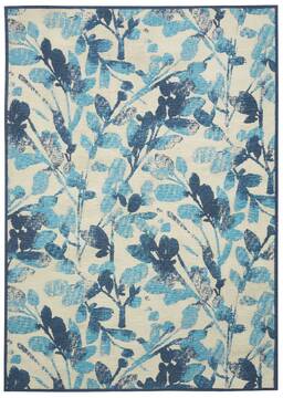 Nourison Vintage Lux Purple Rectangle 4x6 ft Polyester Carpet 143375