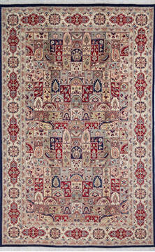 Pak-Persian Blue Hand Knotted 6'0" X 9'3"  Area Rug 700-143408