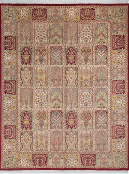 Pak-Persian Red Hand Knotted 8'0" X 10'3"  Area Rug 700-143414