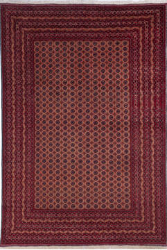 Khan Mohammadi Brown Hand Knotted 6'5" X 9'5"  Area Rug 700-143467