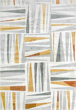 Dynamic CAPELLA Grey Rectangle 2x4 ft  Carpet 143804