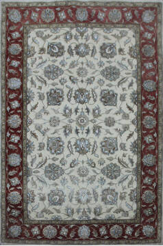 Kashan Red Hand Knotted 4'0" X 6'0"  Area Rug 902-144935