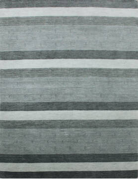 Indian Luri Grey Rectangle 5x7 ft Wool Carpet 144938