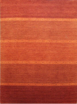 Indian Luri Red Rectangle 5x7 ft Wool Carpet 144943