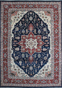 Kashan Multicolor Hand Knotted 9'6" X 13'6"  Area Rug 902-145253