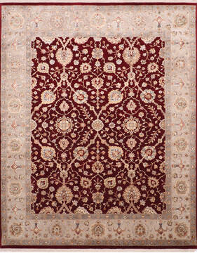Jaipur Red Hand Knotted 8'1" X 10'2"  Area Rug 905-145364