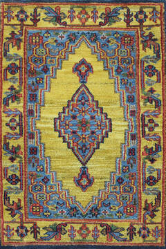 Vintage Multicolor Hand Knotted 2'0" X 3'0"  Area Rug 902-145398