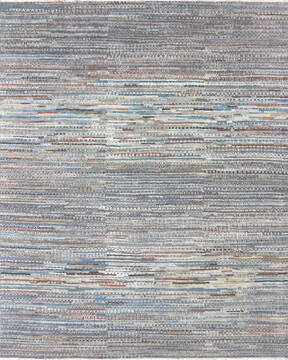 Indian Modern-Contemporary Multicolor Rectangle 8x10 ft Wool and Cotton Carpet 145448