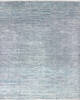 Modern-Contemporary Blue Hand Knotted 711 X 102  Area Rug 904-145449 Thumb 0