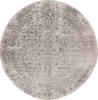 Modern-Contemporary Grey Round Hand Knotted 82 X 83  Area Rug 904-145450 Thumb 0