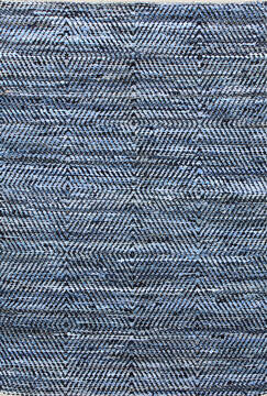 Indian Geometric Multicolor Rectangle 4x6 ft Cotton and Jute Carpet 145936