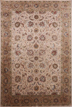 Jaipur Beige Hand Knotted 6'1" X 9'2"  Area Rug 905-146469