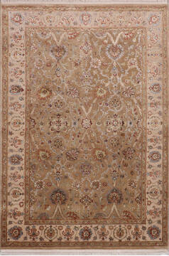 Jaipur Yellow Hand Knotted 4'0" X 6'0"  Area Rug 905-146474