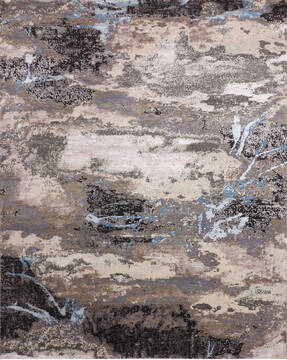Jaipur Grey Hand Knotted 8'0" X 10'1"  Area Rug 905-146512