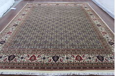 Persian Beige Hand Knotted 9'10" X 13'1"  Area Rug 902-146612