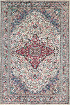 Pak-Persian Beige Hand Knotted 7'0" X 10'4"  Area Rug 700-146912
