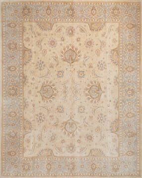 Pak-Persian Beige Hand Knotted 8'2" X 10'3"  Area Rug 700-146957