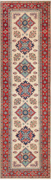 Afghan Kazak Red Runner 10 to 12 ft Wool Carpet 147077