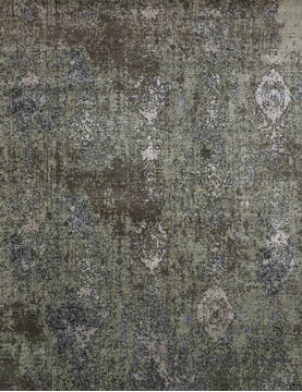 Jaipur Green Hand Knotted 8'0" X 10'4"  Area Rug 905-147259