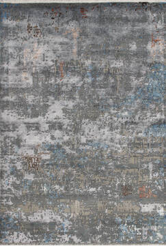 Modern Multicolor Hand Knotted 6'6" X 9'9"  Area Rug 902-147404