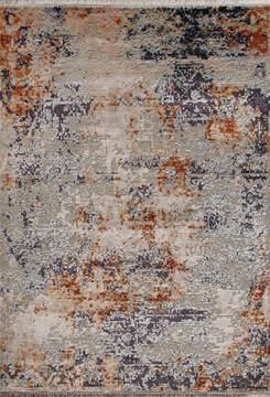 Modern Multicolor Hand Knotted 5'6" X 8'0"  Area Rug 902-147412