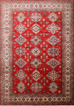 Kazak Red Hand Knotted 8'9" X 12'6"  Area Rug 254-147511