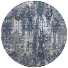 Jaipur Blue Round Hand Knotted 10'1" X 10'2"  Area Rug 905-147542