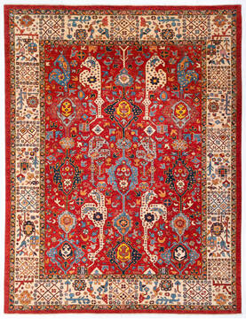 Chobi Red Hand Knotted 9'1" X 11'11"  Area Rug 700-147930