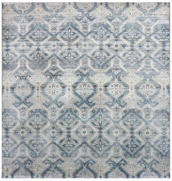 Jaipur Grey Square Hand Knotted 8'0" X 8'1"  Area Rug 905-147986