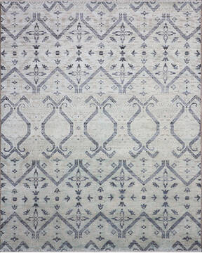 Jaipur Light Blue Hand Knotted 8'0" X 10'1"  Area Rug 905-147988