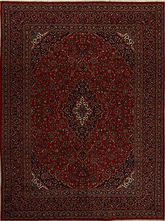 Khorasan Red Hand Knotted 9'6" X 12'11"  Area Rug 251-15640